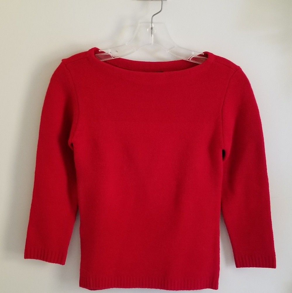 2 FOR $10 - BCBG  red top boat neck Small